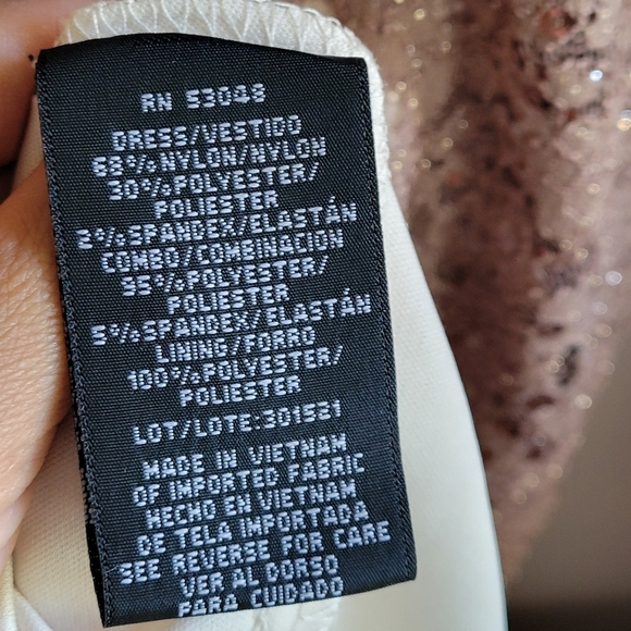 Excellent NW NightWay Black Sequined Lace Cocktail Party Formal Dress Size 10 - Picture 5 of 14